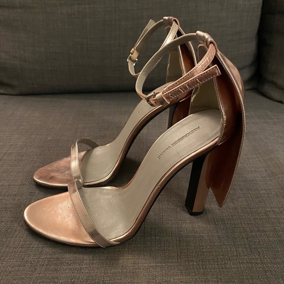 Authentic Alexander Wang Fabiana Strappy Sandal Heels Size 37 - Picture 4 of 11